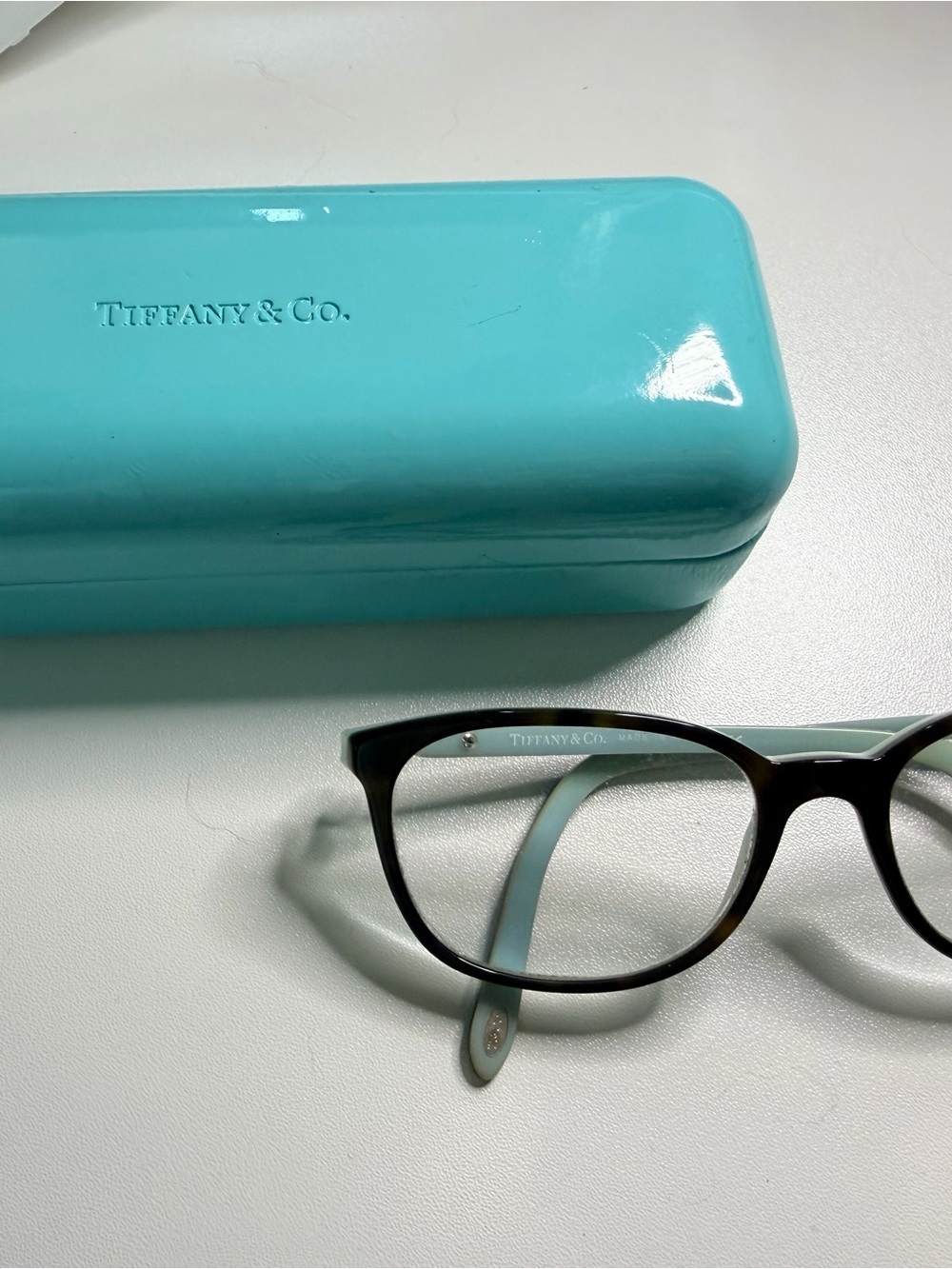 Tiffany & Co TF2109HB Eyeglasses | Havana/Tiffany Blue | Crystal Temple |